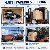 Moteur SCDC ISU 4JB1T turbocompressé 63 kW 12 V 80 A 3600 tr/min avec transmission RWD à 5 vitesses, compresseur de climatisation et amortisseurs