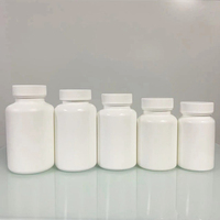 Vente en gros bouteille de capsule blanche en plastique HDPE 100ml 120ml 150ml 200ml avec bouchon rabattable à vis résistant aux enfants contenant de pilules