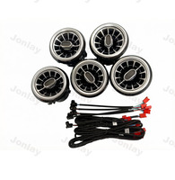 Kit d'éclairage d'ambiance pour Mercedes BENZ W176 GLA W156 CLA W117 2012-2019 |   Ventilation de la zone des pieds à 64 couleurs, style turbine, mise à niveau OEM 1:1