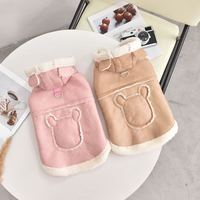 Manteau en polaire épais pour animaux de compagnie, automne et hiver, mignon, style ours, sweat à capuche pour chien, vêtements chauds pour chiens de petite et moyenne taille