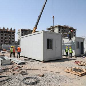 Maison préfabriquée à pliage rapide |   Dormitoire et bureau mobiles à montage rapide |   Conteneur pliable anti-poussière <span class=keywords><strong>pas</strong></span> <span class=keywords><strong>cher</strong></span> pour le camping sur site - Product Image 2