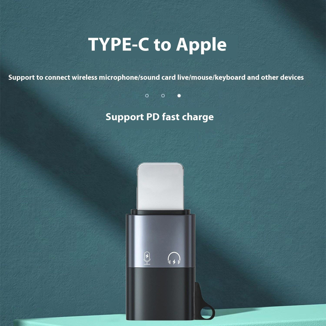 Hot Selling USB C OTG Adapter Type C Audio Converter Smartphone Android Phone PC Wireless Lavalier Microphone Earphone Digital