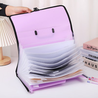 Porte-documents portable en PP à clip, double usage, pour étudiants et bureau