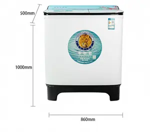 12 KG halbautomatische Waschmaschine Haushalt altmodisch Reines Kupfer + wasserdichter Motor geeignet für 2-3 Haushalte