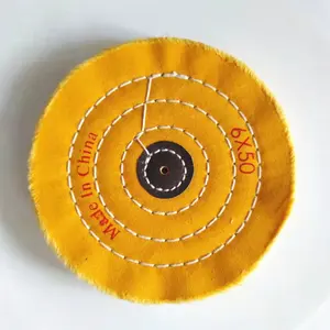 Полировальные диски из муслина желтого цвета, 6 дюймов х 50 слоев