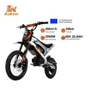 2026 [Stock UE] Nuevo Diseño KuKirin X1 Motocicleta IP65 Impermeable, Alcance de 40KM, Neumáticos de 14 y 12 Pulgadas, 2000W - Product Image 1