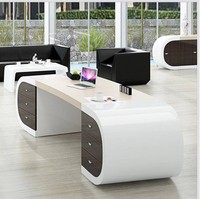 Bureau de direction ergonomique moderne avec élévateur électrique intelligent, verrouillage par empreinte digitale, mobilier de bureau de luxe pour cadres et managers