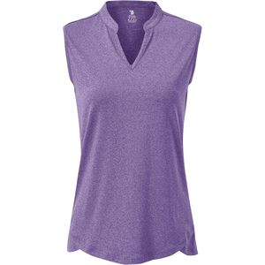 Camiseta de Polo sin Mangas para Mujer Rdruko, Cuello en V, Secado Rápido, Ligera, Absorbe la Humedad, Deportiva, Color Sólido - Product Image 1