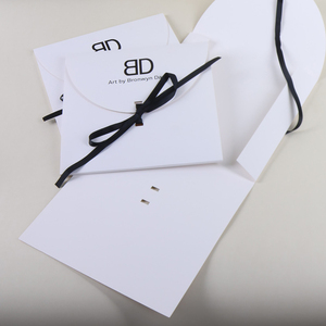 Custom Printed Paper Card Scarf Lingerie Packaging <b>Box</b> with Ribbon - Product Image 1