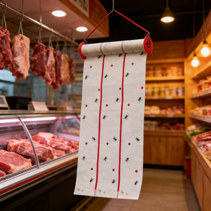 Trampas Adhesivas para <span class=keywords><strong>Moscas</strong></span> Comerciales de Varios Tamaños con Cordón para Colgar, Suministro Directo de Fábrica, para Restaurantes, Carnicerías y Panaderías - Product Image 1