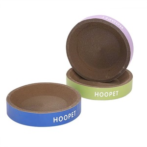 ที่นอนข่วนเล็บแมว Hoopet แบบกลม ทำจากกระดาษลูกฟูก ทนทาน ใช้เป็นที่นอนสำหรับแมว - Product Image 2