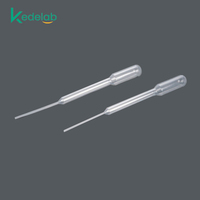 Pipette Pasteur graduée jetable en plastique de haute qualité 3 ml, pipette de transfert