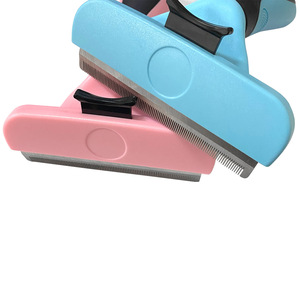 Brosse de toilettage pour animaux de compagnie, râteau pour sous-panneaux de chien et chat, peigne en acier inoxydable pour la perte de poils - Product Image 4