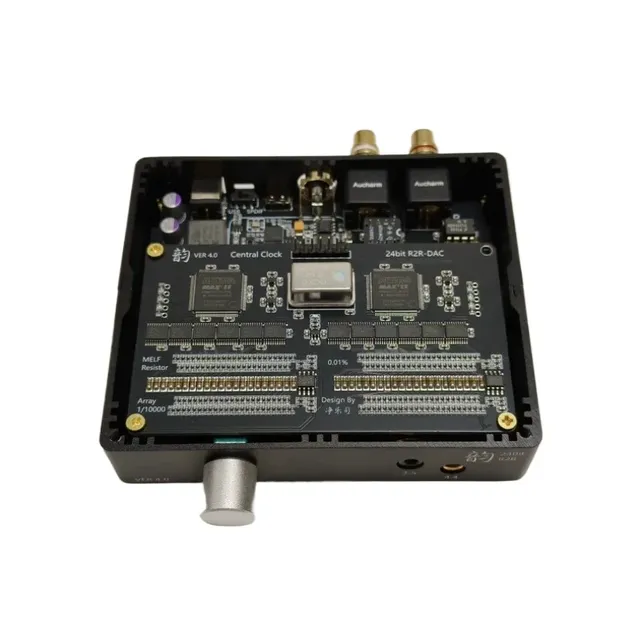 R2R Decoder V4, zero Background Noise, One Ten Thousandth Precision Resistor (0.01%) Dynamic Compensation 24 Bit Decoder