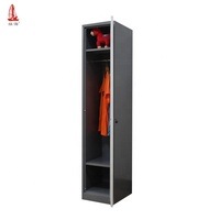 Meubles de chambre à coucher, porte simple, armoire en acier pour le rangement des vêtements