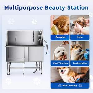 Bañera de aseo <span class=keywords><strong>para</strong></span> <span class=keywords><strong>perros</strong></span> de acero inoxidable personalizada, estación de lavado profesional <span class=keywords><strong>para</strong></span> mascotas <span class=keywords><strong>para</strong></span> <span class=keywords><strong>perros</strong></span> grandes, bañera de aseo Pertabel <span class=keywords><strong>para</strong></span> mascotas - Product Image 4