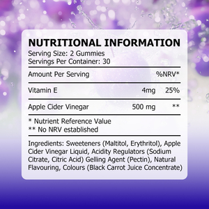 Gummies au vinaigre de cidre de pomme pour la santé, 60 unités, sans sucre, soutien digestif, complément alimentaire avec AV Gummies – Meilleures ventes - Product Image 6