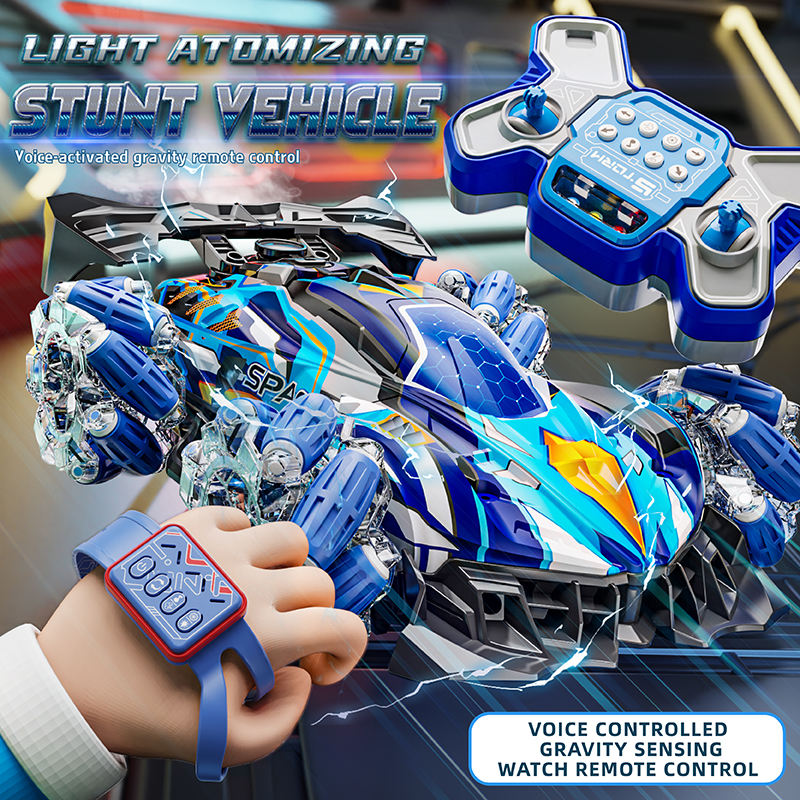 Blue-With remote control and watch