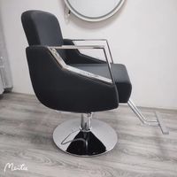 Fauteuil de Barbier Professionnel Moderne Inclinable à 360° en Cuir PU avec Pompe Hydraulique Robuste pour Hôpitaux, Écoles et Extérieurs