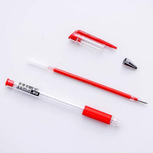 थोक 0.5 मिमी कस्टम लोगो जेल पेन ब्लैक रोलर सेट काले रोलर को स्कूल के उपयोग के लिए नीले और लाल लेखन रंग तटस्थ तेल स्याही के साथ सेट - Product Image 6