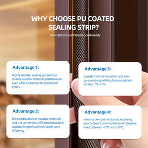 Joint de fond de porte étanche automatique flexible Remplissage d'espacement en PU Coupe personnalisée pour usage domestique - Product Image 6
