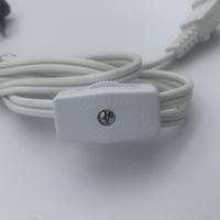 Douille de lampe à vis E12 C7 standard USA avec câble en PVC et support papillon