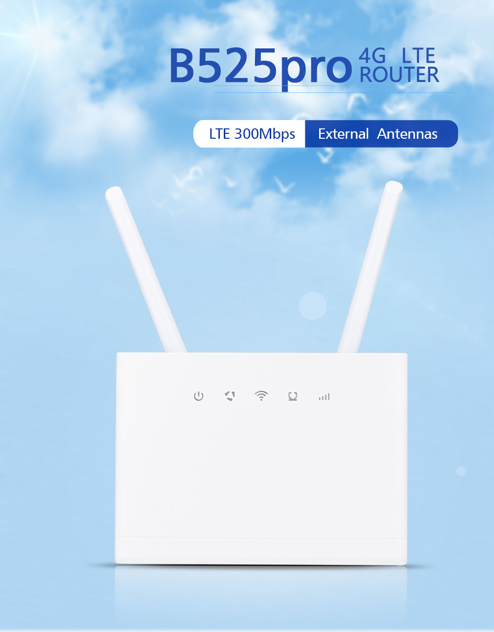 Mở Khóa Mới Tốc Độ Cao 4G Wifi Router B525 Pro Toàn Cầu Ban Nhạc 4G LTE CPE Router Với Một Cổng nhanh Nhà Máy Cpe PK B525s-65a wifi signal booster