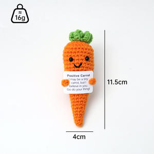 Novedad Transfronteriza: Divertidos Juguetes <span class=keywords><strong>de</strong></span> Peluche <span class=keywords><strong>de</strong></span> Plantas con Energía Positiva, Hechos a Mano con Lana Tejida a <span class=keywords><strong>Crochet</strong></span> y Relleno <span class=keywords><strong>de</strong></span> Algodón PP, 10 cm, Regalo para Niños - Product Image 2