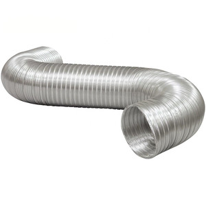 Conducto de ventilación flexible del <span class=keywords><strong>aire</strong></span> <span class=keywords><strong>acondicionado</strong></span> del papel de aluminio de la masa de la marca propia del diseño hecho en fábrica OEM/ ODM - Product Image 1