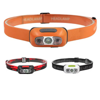 Lampada frontale portatile multifunzionale a LED per la pesca, ricaricabile tramite USB con batteria integrata, luce a clip per cappello da campeggio.