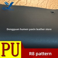 Penjualan Kulit PU Stok Tebal 0.5-0.7mm Tahan Gesekan Pola Butir R8 Cocok untuk Koper Barang Olahraga