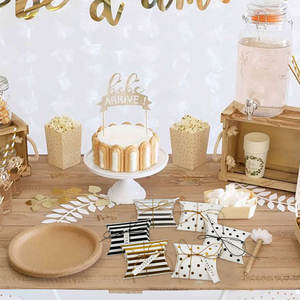 Scatole di Carta Piccole per Dolci con Stampa Dorata, Nastro e Etichette per Matrimoni e Feste di Compleanno - Product Image 6