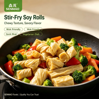 Senmao Precio de Fábrica 1KG Tofu de Soja en Cubos Empaquetado a Medida, Cubos de Soja para Cocina Asiática, Hot Pot, Sopa, Fideos y Suministro para Restaurantes