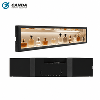 Écran LCD tactile extensible de 37 pouces avec animation, CMS intégré, affichage publicitaire mural pour les magasins de détail