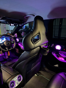 Reposacabezas Universal para Auto de Carreras, Negro y Azul, Dos Tonos, Cuero PU, Asiento Deportivo Tipo Bucket, Reposacabezas Modificado, Accesorios Interiores para Auto - Product Image 6