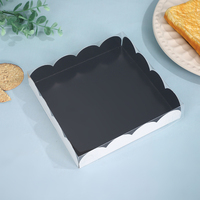 Boîte d'emballage pour pâtisserie IMEE, plusieurs couleurs et tailles, boîte à bonbons, biscuits, chocolat, boîte à gâteaux, couvercle transparent, boîte cadeau