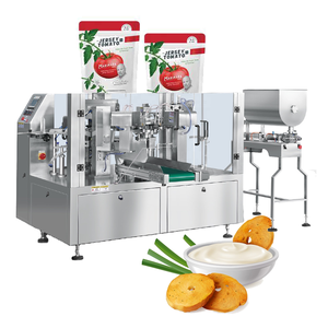 Équipement d'emballage entièrement automatique à huit postes pour boissons et aliments avec machine d'emballage de sel de table à entraînement hydraulique - Product Image 1