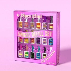 <span class=keywords><strong>Unigel</strong></span> 18 Estilos Esmalte de Gel UV Sin Limpieza 15ml Gel Base Transparente Funcional Capa Superior para Uñas Gel de Larga Duración para Salón de Uñas OEM ODM Personalizado - Product Image 2
