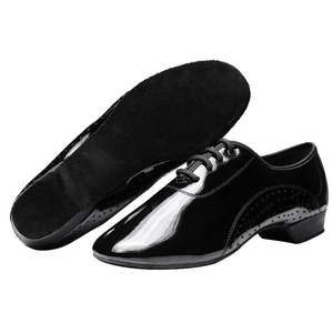 Chaussures <span class=keywords><strong>de</strong></span> <span class=keywords><strong>danse</strong></span> standard nationales pour garçons, à talon bas, semelle souple, pour la valse, en cuir brillant, pour la <span class=keywords><strong>danse</strong></span> carrée - Product Image 3