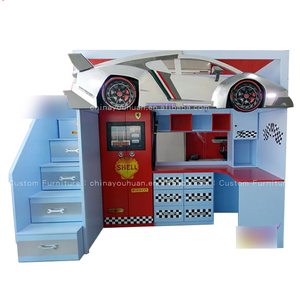 <span class=keywords><strong>Lit</strong></span> en forme de voiture multifonctionnel et élégant pour garçons, personnalisation complète pour les chambres d'enfants, avec bureau en dessous, <span class=keywords><strong>lit</strong></span> mezzanine avec bureau - Product Image 5