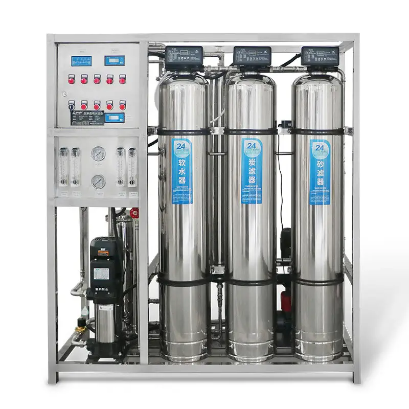 1000LPH Rvs Omgekeerde Osmose Systeem Zuiver Drinkwater Behandeling Plant