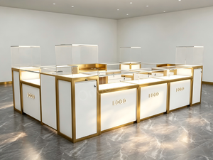 Luxury Jewelry Retail Kiosk & <b>Display</b> <b>Cabinets</b> | Custom Mall Shopfitting Turnkey Solution for Fine Jewelry Stores - Product Image 4