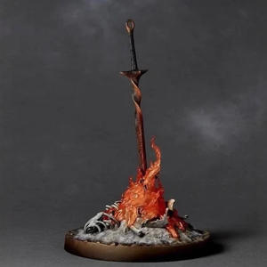 <span class=keywords><strong>Anime</strong></span> venta al por mayor nuevo <span class=keywords><strong>Dark</strong></span> <span class=keywords><strong>Soul</strong></span> hoguera espada de fuego luminosa modelo plástico congelado auricular juguete en caja - Product Image 2