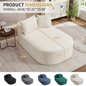 Canapé convertible moderne et modulaire pour appartement, combinaison de canapé-<span class=keywords><strong>lit</strong></span> rembourré <span class=keywords><strong>en</strong></span> tissu sans armature pour salon - Product Image 3