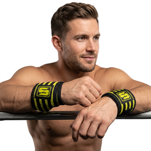 <b>Super</b> High Elasticity Soft Training Heavy Duty Customized Color & Logo Weightlifting Wrist Wrap for Unisex - Product Image 1