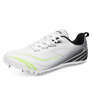 Nuevo Estilo de Zapatillas de Atletismo Juveniles, Modernas, Resistentes al Desgaste, Antideslizantes, de Caña Baja, con Púas para Competición, Parte Superior de PVC - Product Image 4