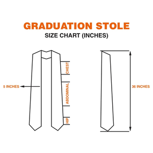 Scollo a stola con testo di classe stampato con <span class=keywords><strong>Design</strong></span> di <span class=keywords><strong>laurea</strong></span> personalizzato per scuola infermieristica ha rubato il nastro di raso scialle - Product Image 5