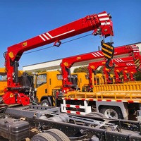 Grue télescopique montée sur camion, 8 tonnes, unité de grue hydraulique pour camion, sans châssis de camion