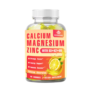 เยลลี่สารสกัดสมุนไพรผสมแมกนีเซียม ดี3 เค2 บี6 1000มก. สำหรับผู้ใหญ่-เพื่อการจัดการพลังงาน 60 เม็ด - Product Image 1