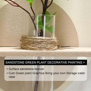 Decorazione della casa 3D decorazione di arte della parete scaffali di piante verdi porcellana di cristallo dipinti appesi <span class=keywords><strong>soggiorno</strong></span> dipinti murali - Product Image 4